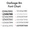 Garbage can decal, Laurel Branch trash can sticker, Garbage Bin Labels, custom outdoor garbage can decal, Personalized Recycle can decal product 2
